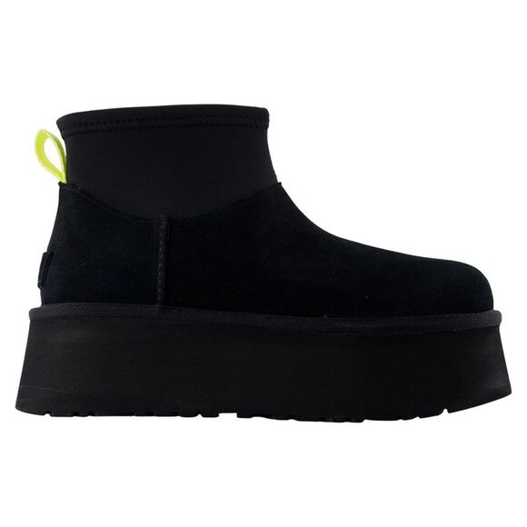 UGG Shoes - Classic Mini Dipper Ankle Boots - UGG - Leather - Black